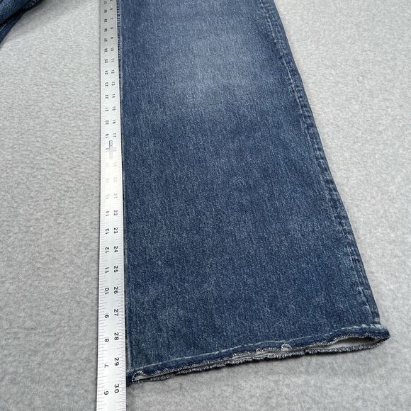 Rag Bone Miramar Sofie Wide Leg Pants Womens 25 (26 x 30) Faux Denim Printed - Picture 6 of 11